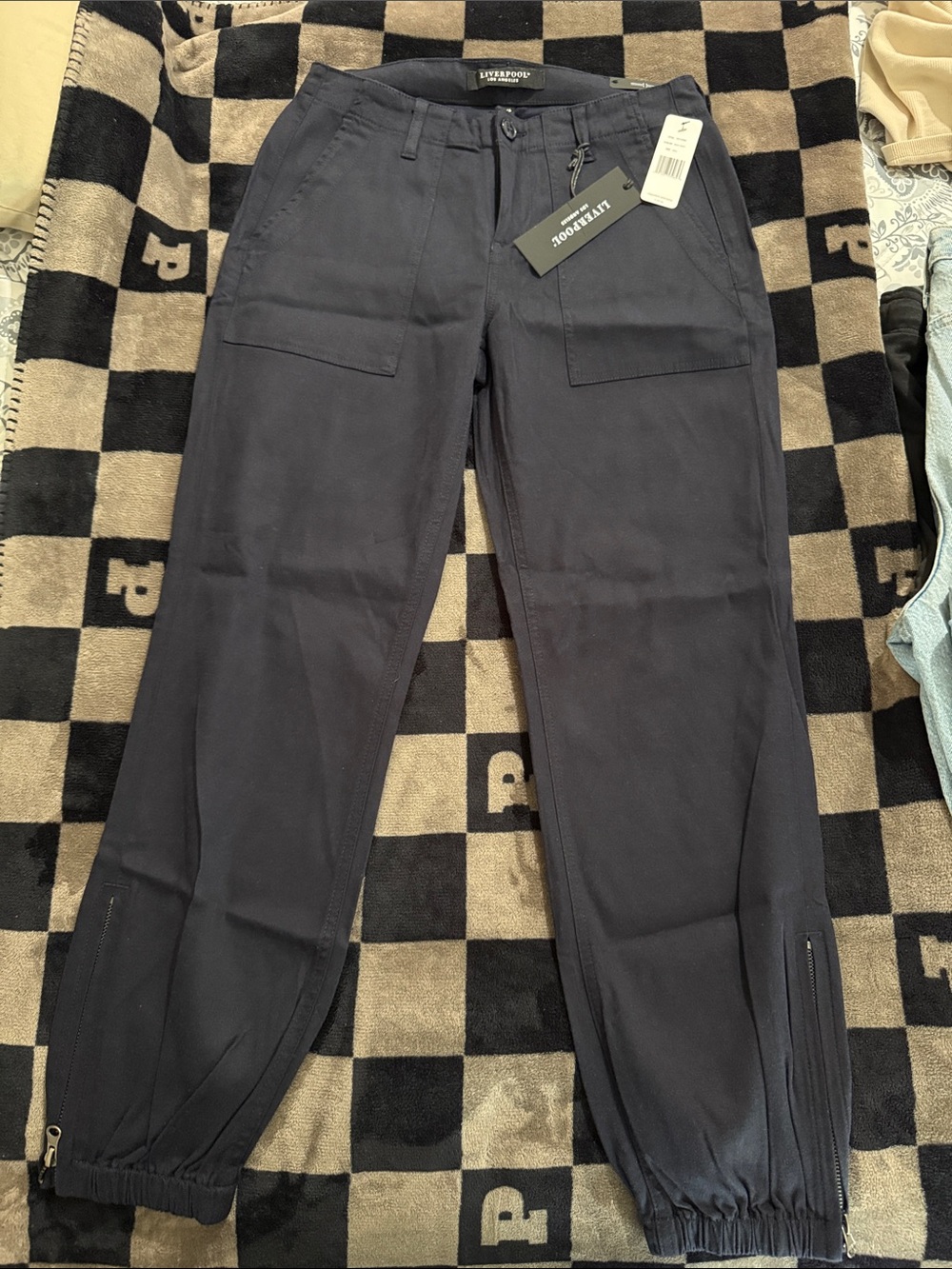 navy blue pants - Picture 2 of 7